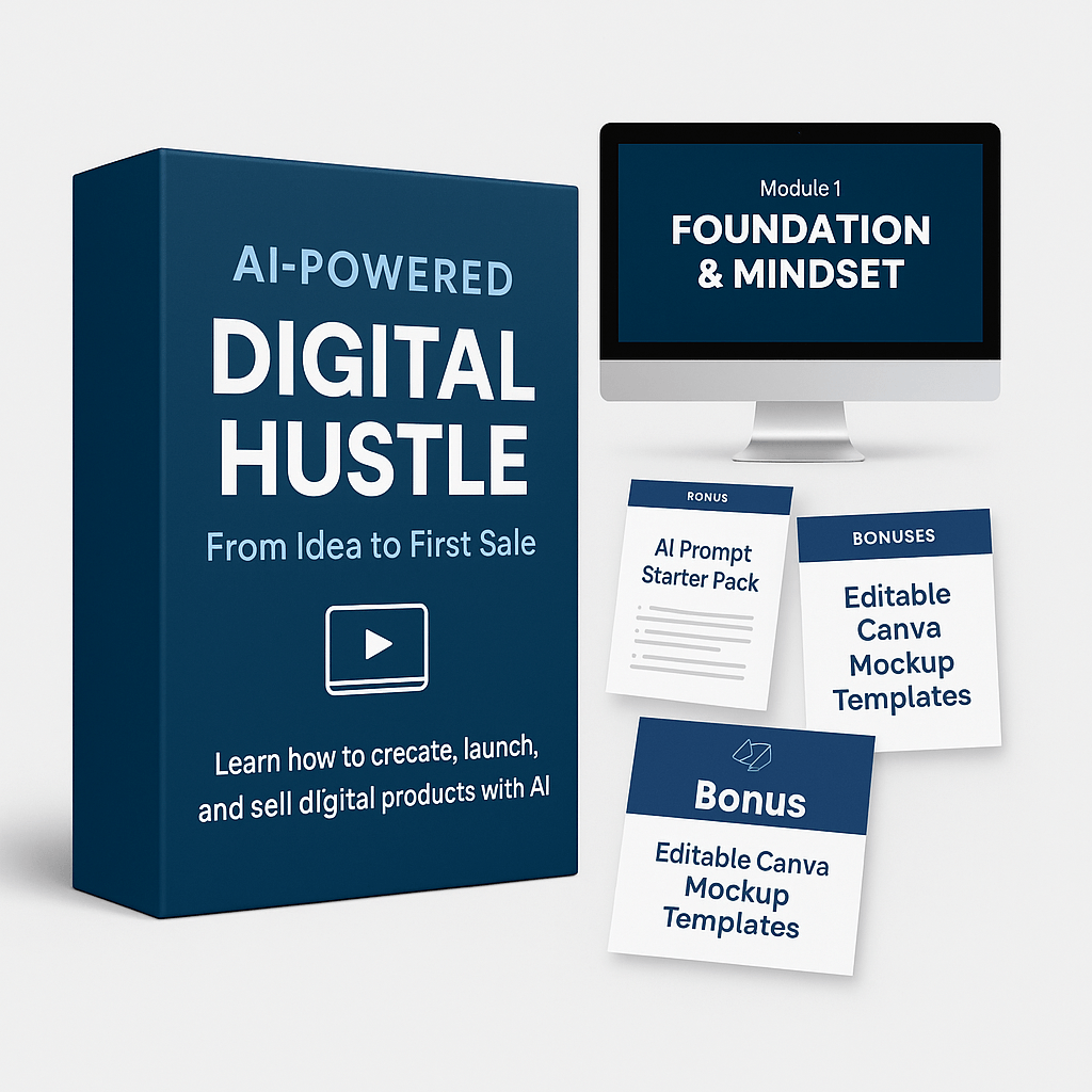 AI Digital Product Mastery – 4-Module Video Course digital download