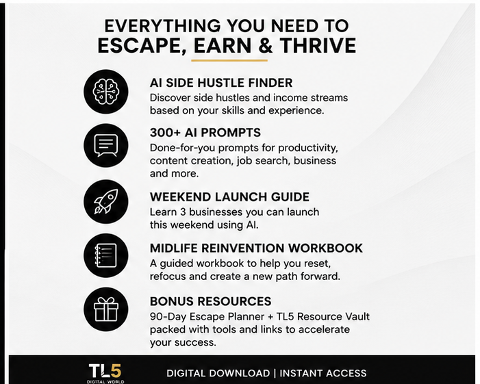 AI Escape Plan features overview for professionals seeking income freedom