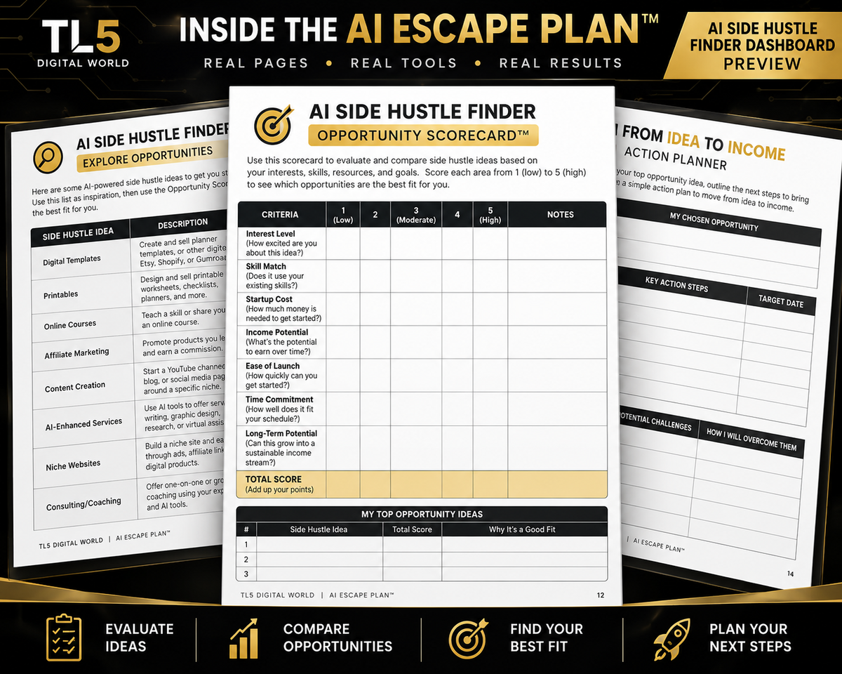 AI Escape Plan Income Strategy: AI Monetization System