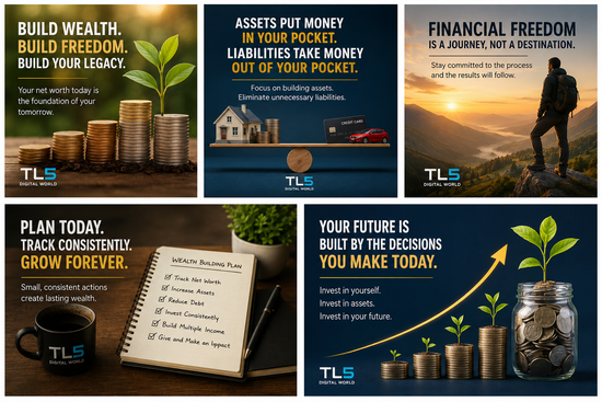 Net Worth Builder Workbook | Build Wealth, Track Assets & Create Financial Freedom