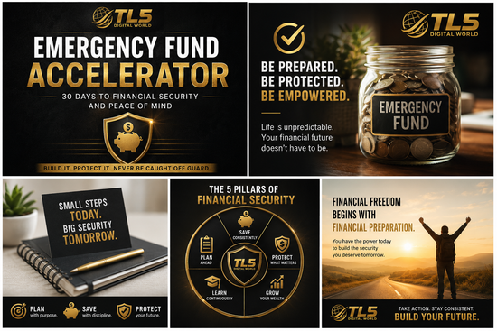 Emergency Fund Accelerator 30-day financial coaching workbook cover
