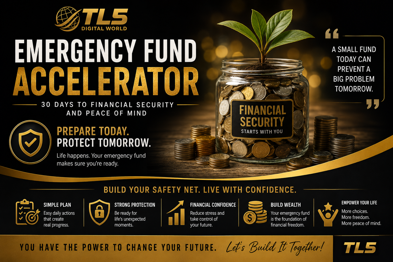 30-day savings challenge worksheet from Emergency Fund Accelerator