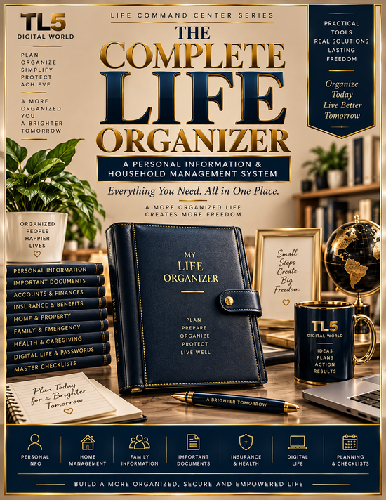 Life Organizer | 36-Page Life Command Center