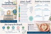 Caregiver Planner with medication, appointment and daily care tracking worksheets