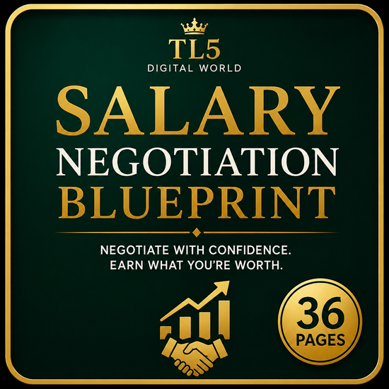 Salary Negotiation Blueprint | 36-Page Career & Income Workbook