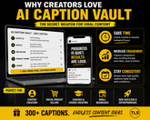 AI Caption Vault Gen Z Edition – 300+ viral captions digital pack