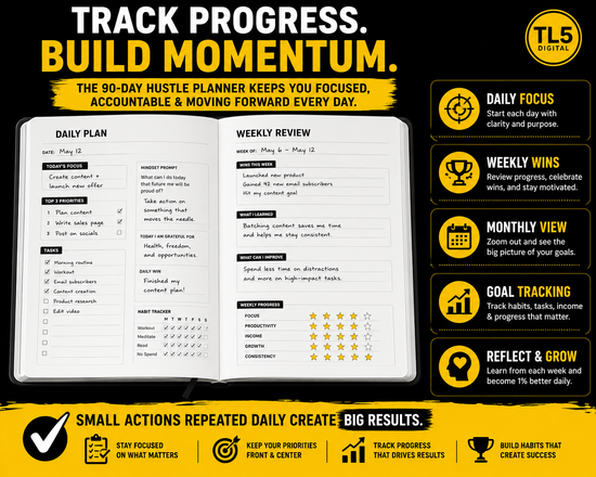 90-Day Hustle Planner