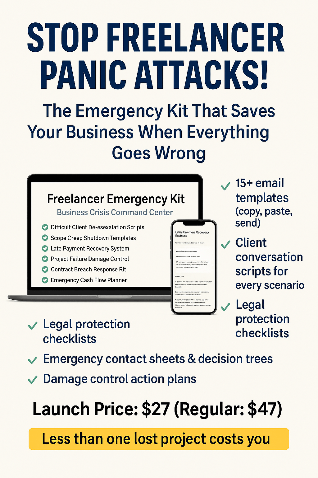 Freelancer Emergency Kit – templates and scripts digital download