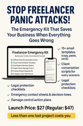 Freelancer Emergency Kit – templates and scripts digital download