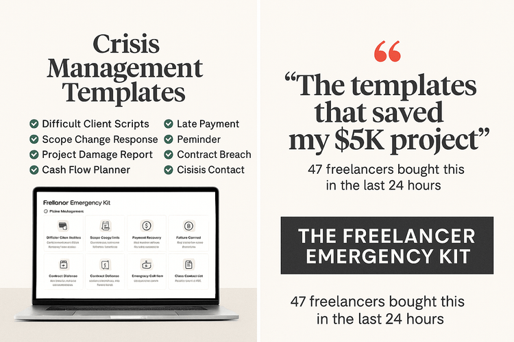 Freelancer Emergency Kit – templates and scripts digital download