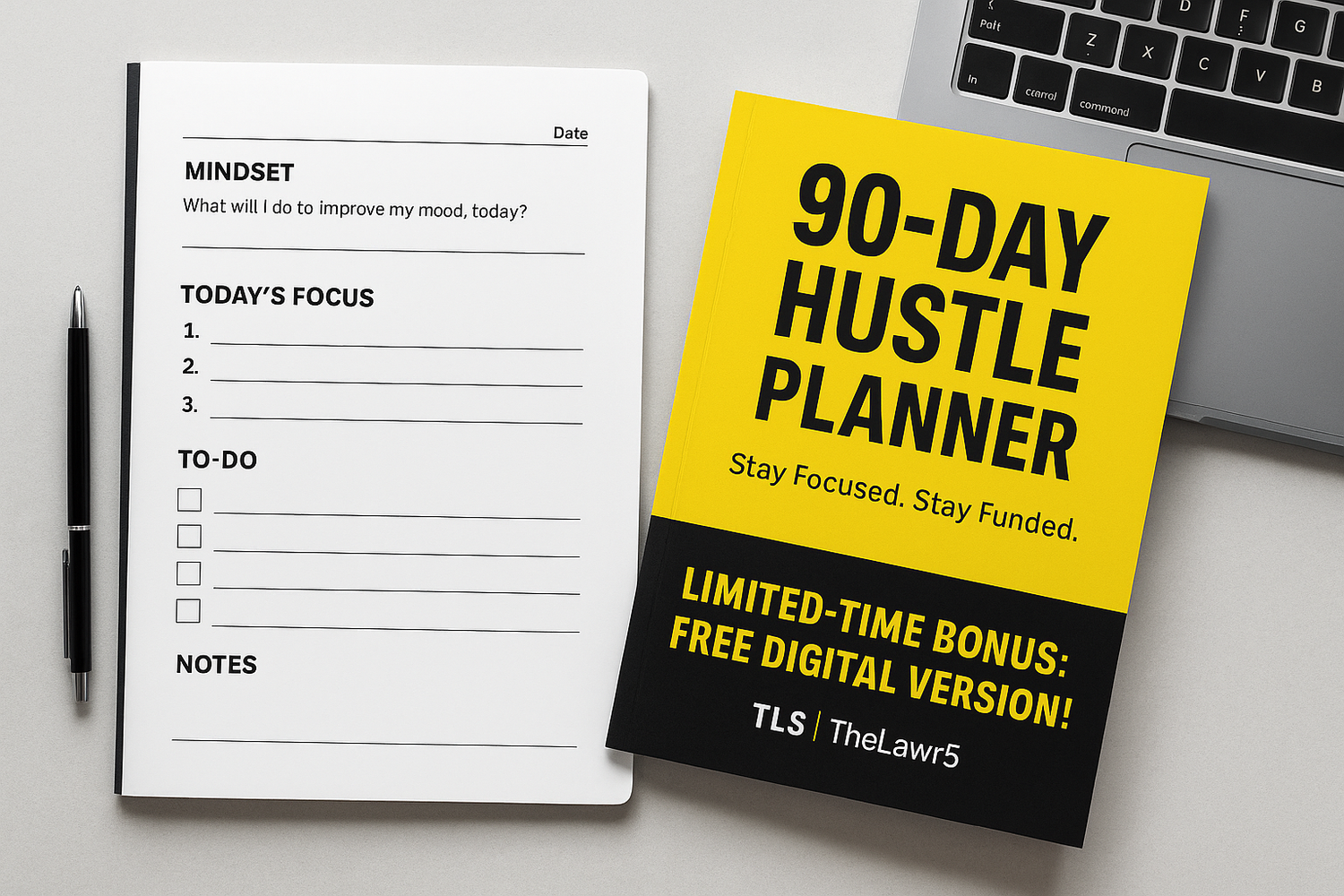 90-Day Hustle Planner – digital productivity planner-2