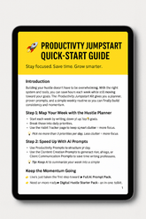 Productivity Jumpstart Kit – plan smarter work faster digital planner