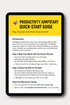 Productivity Jumpstart Kit – plan smarter work faster digital planner