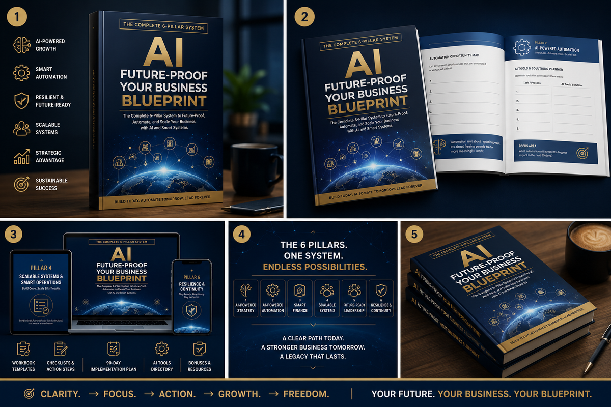 AI Business Blueprint digital workbook for building a future-ready AI business strategy