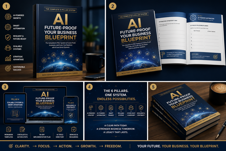 AI Business Blueprint digital workbook for building a future-ready AI business strategy