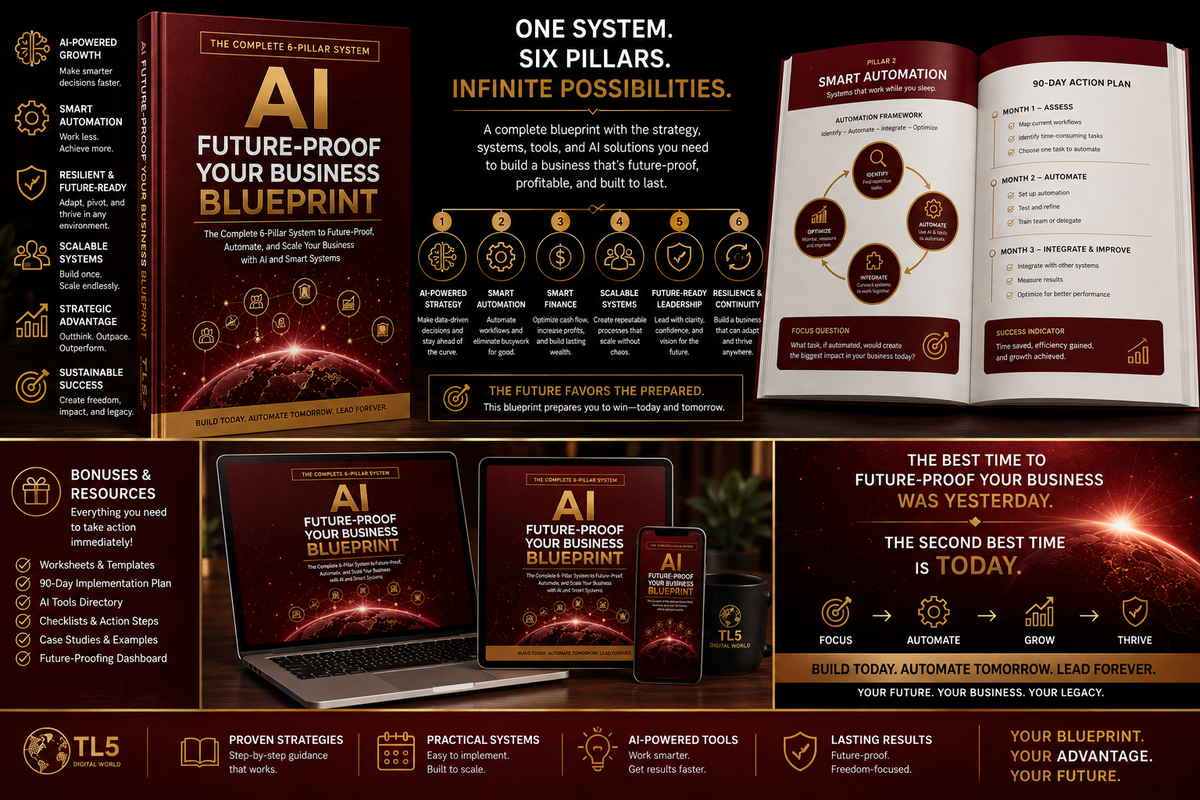 AI Business Blueprint with KPI tracking frameworks and 90-day implementation plan