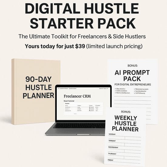 Digital Hustle Starter Pack for Side Hustlers – digital download