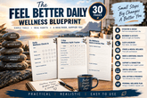 30-page digital wellness workbook for healthy habits, hydration, movement, sleep and stress management