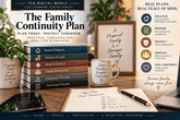 Family Continuity Plan emergency planner with practical family preparedness tools