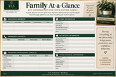 Family Information Vault financial accounts, insurance, and household bills organizer pages