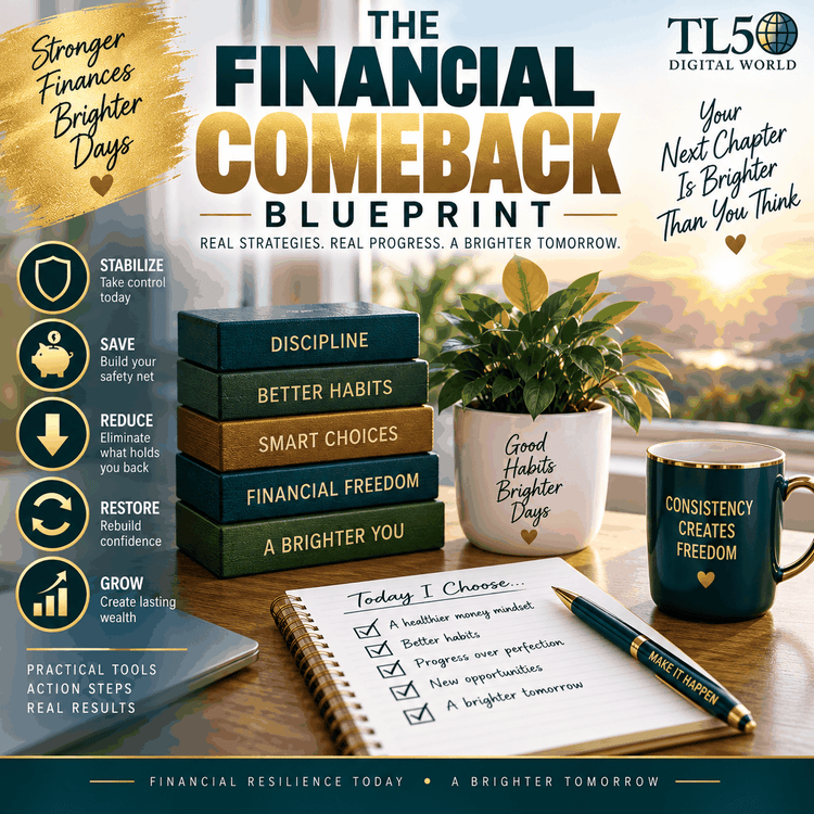 Financial Comeback Blueprint with 90-day roadmap and stability plan