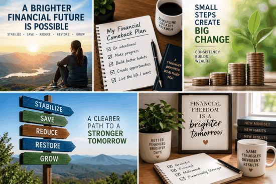 Financial Comeback Blueprint 28-page financial recovery workbook