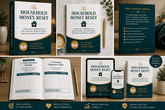 Household Money Reset digital workbook for budgeting, debt and emergency savings