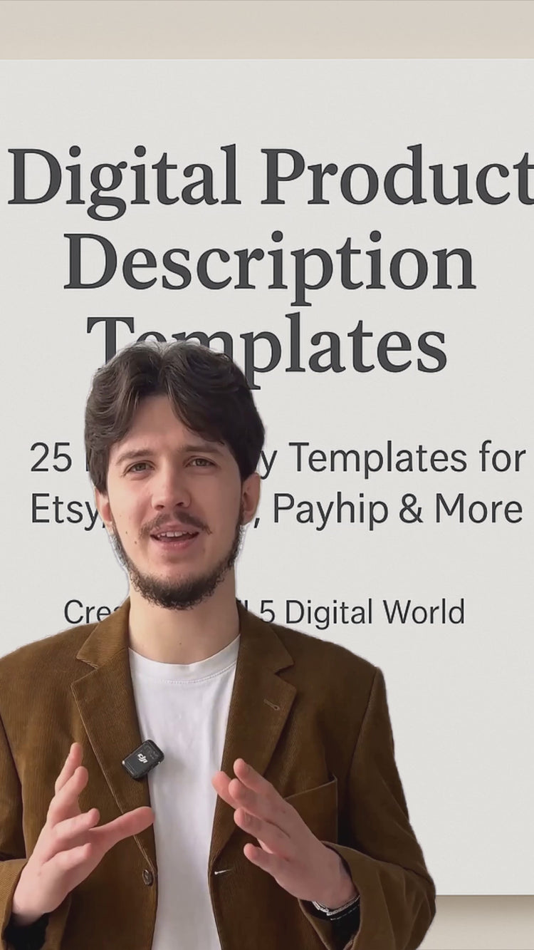 Digital Product Description Templates – editable copywriting kit-7